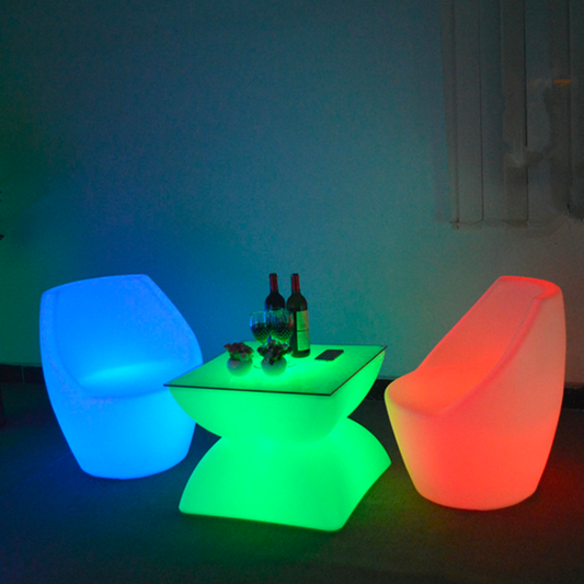 Mesa Led Mini 60X60X50Cm Mueble Led