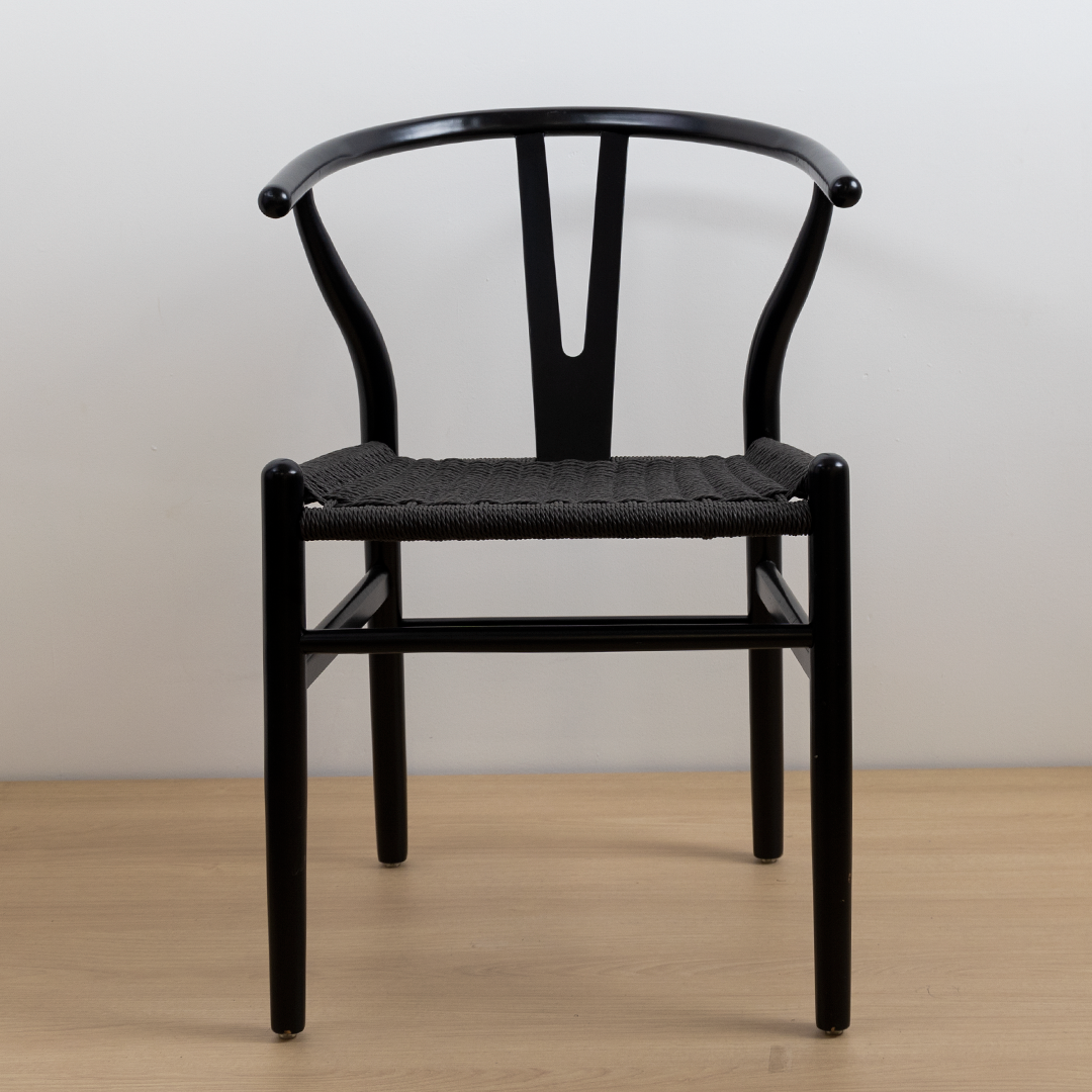 SILLA WISHBONE LUXURY BLACK