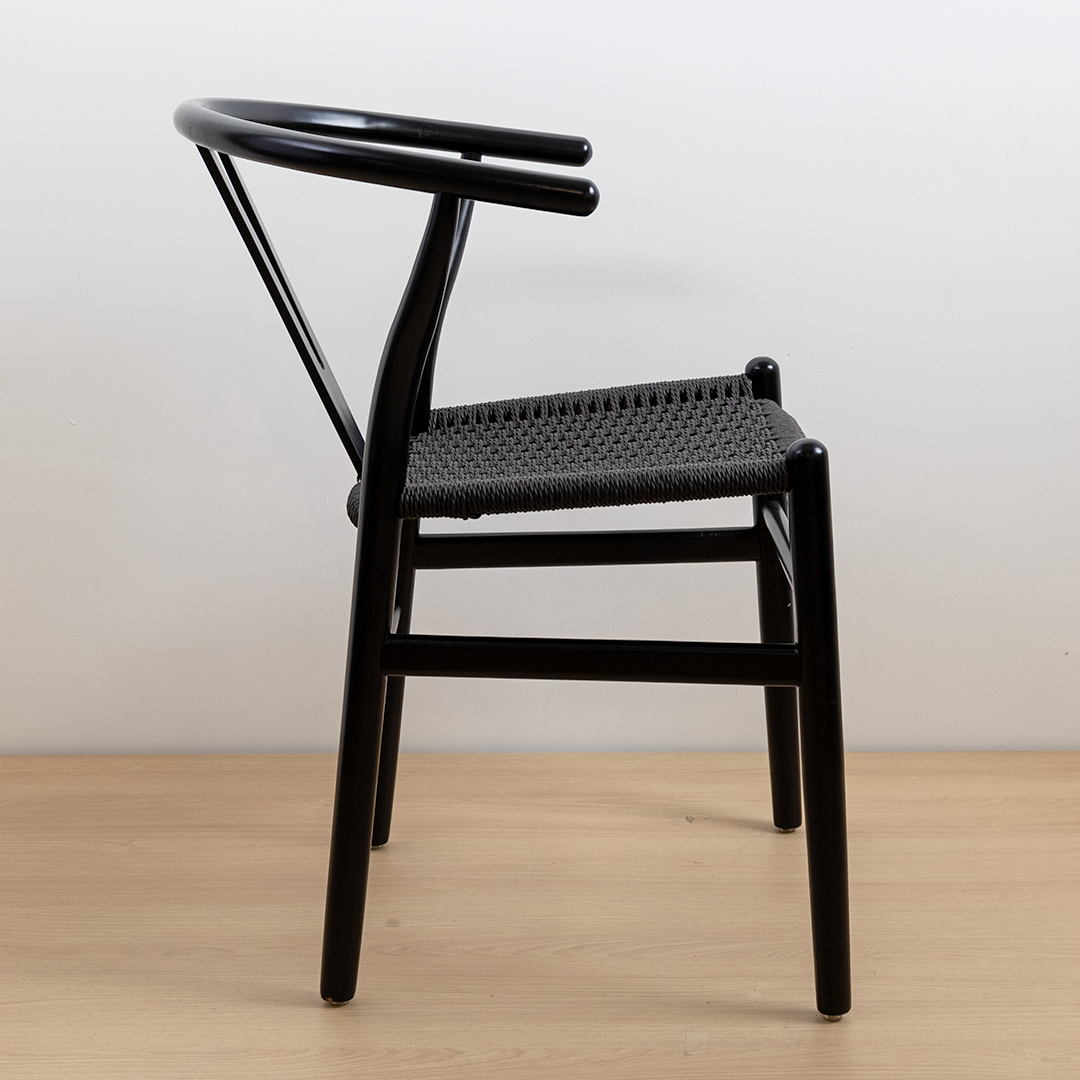 SILLA WISHBONE LUXURY BLACK
