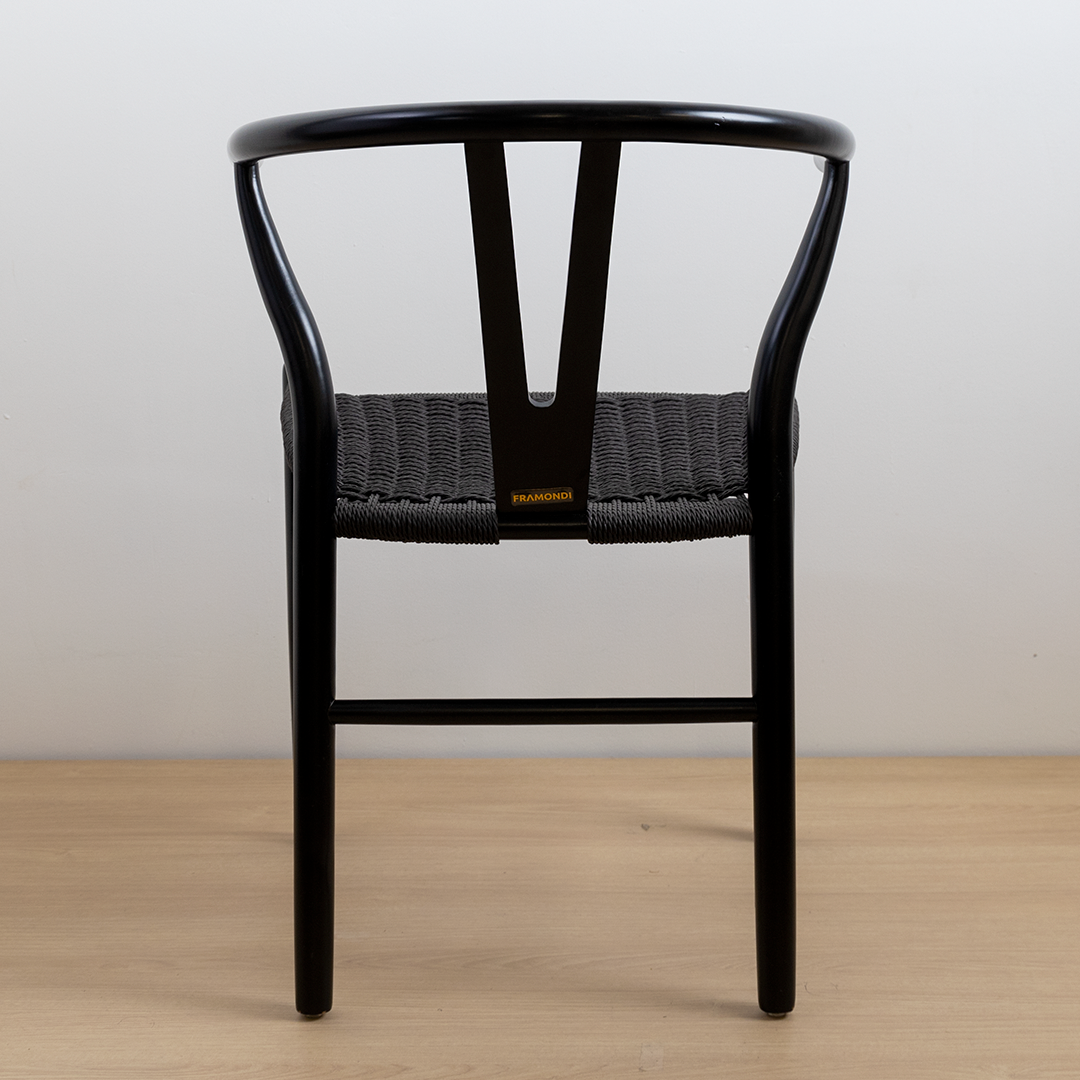 SILLA WISHBONE LUXURY BLACK