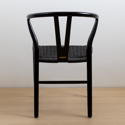 SILLA WISHBONE LUXURY BLACK