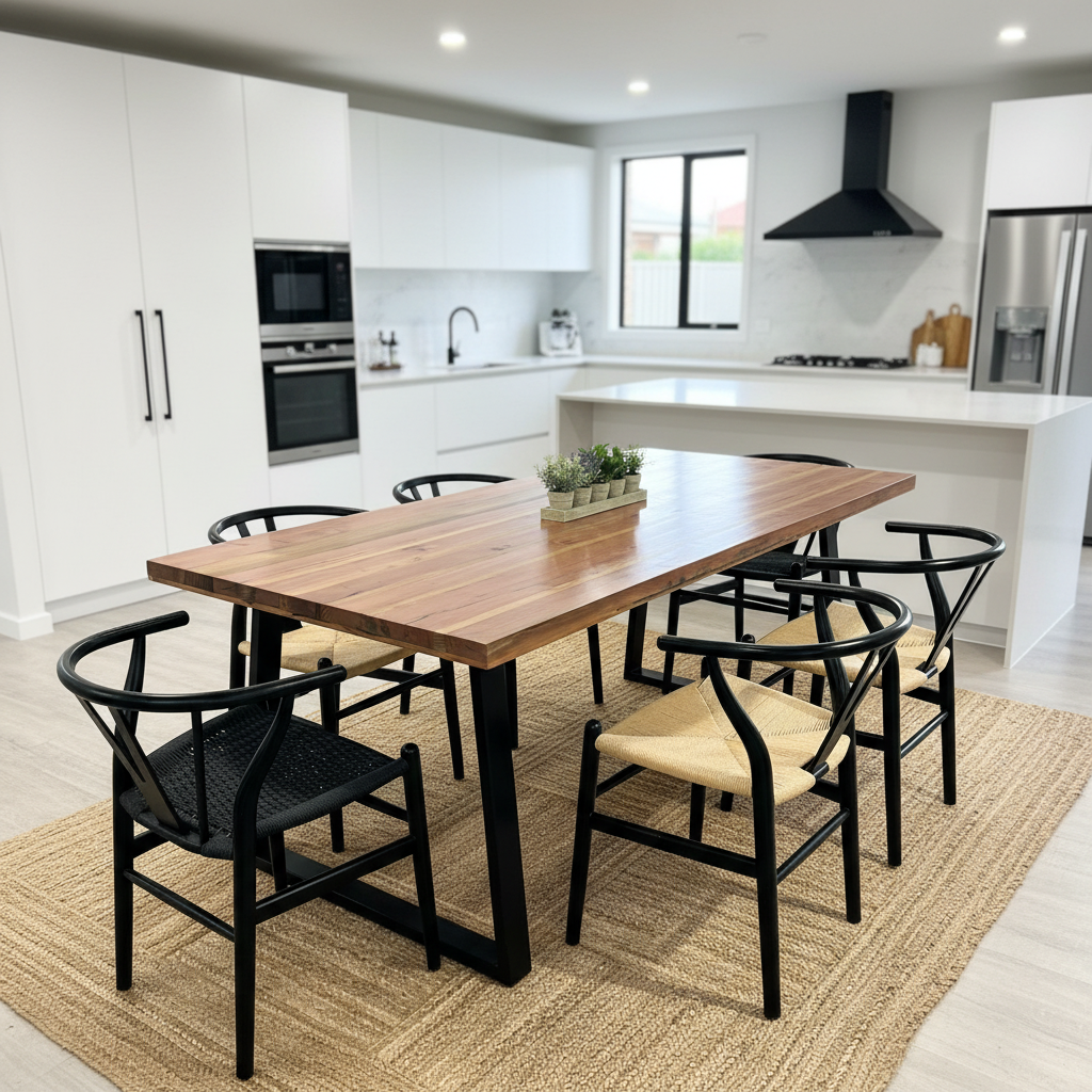 Mesa Magnolia 8P Roble Demolición 200X100Cm Mesa