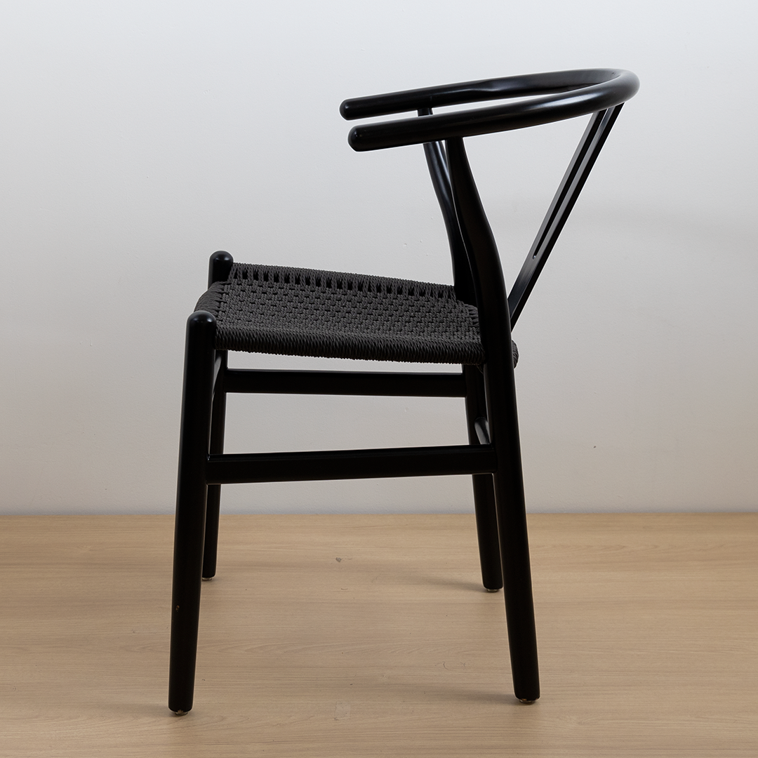 SILLA WISHBONE LUXURY BLACK