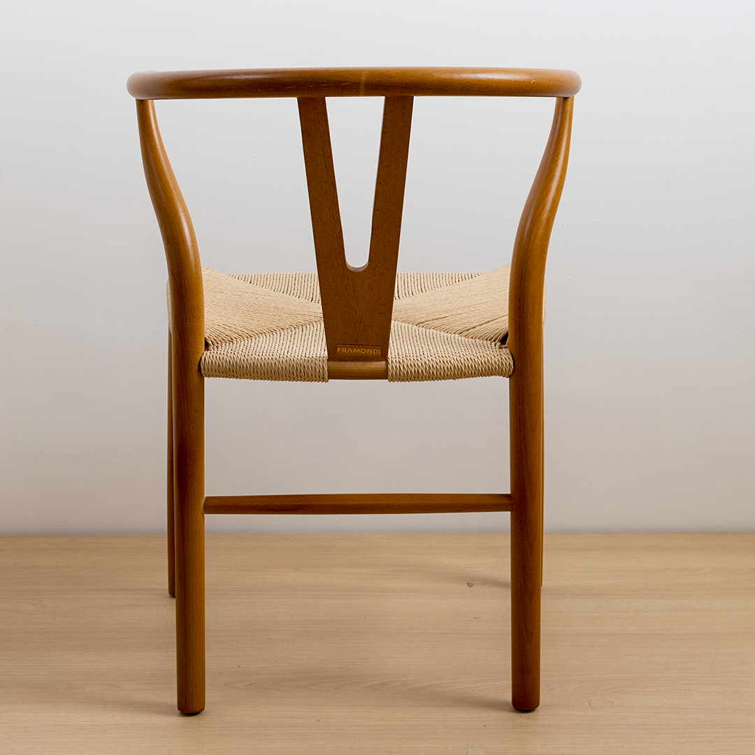 SILLA WISHBONE CARAMEL