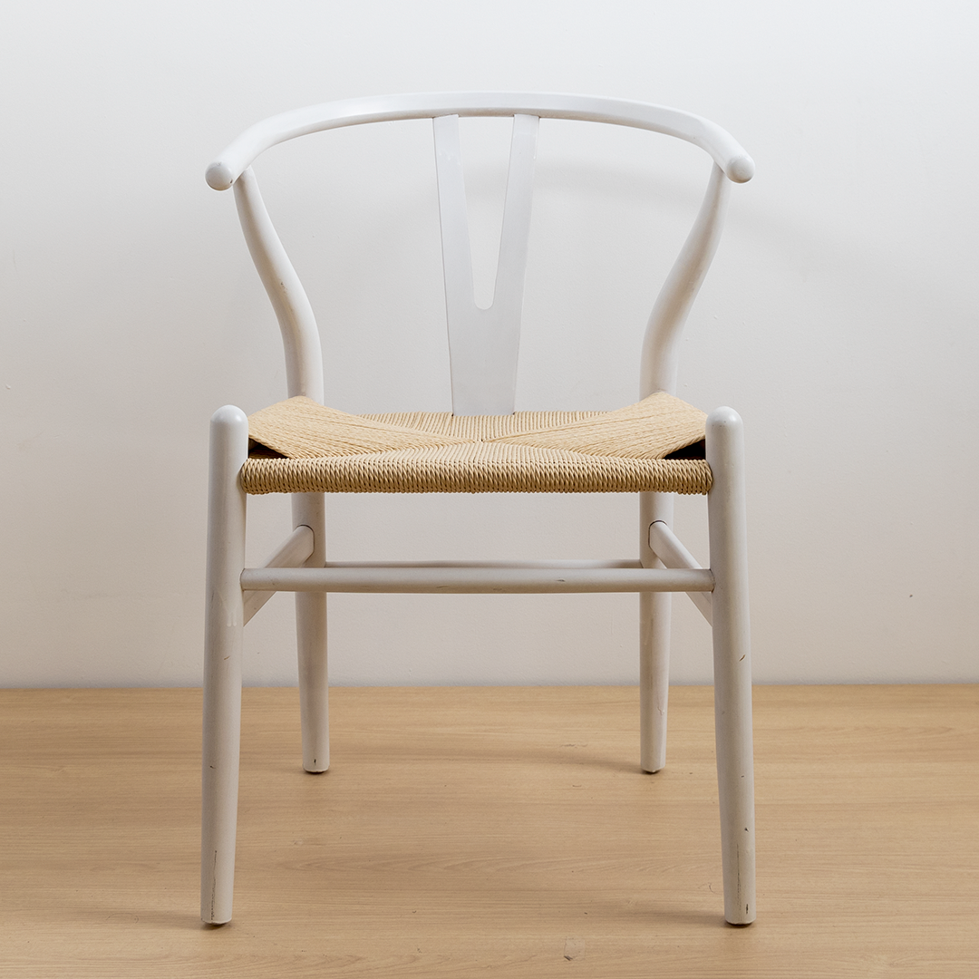 SILLA WISHBONE BLANCA
