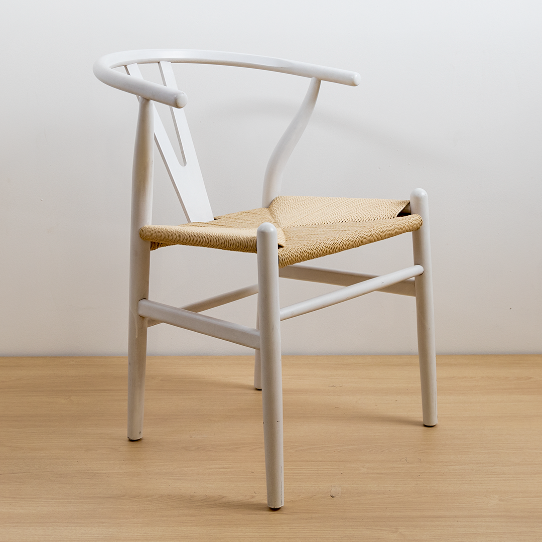 SILLA WISHBONE BLANCA