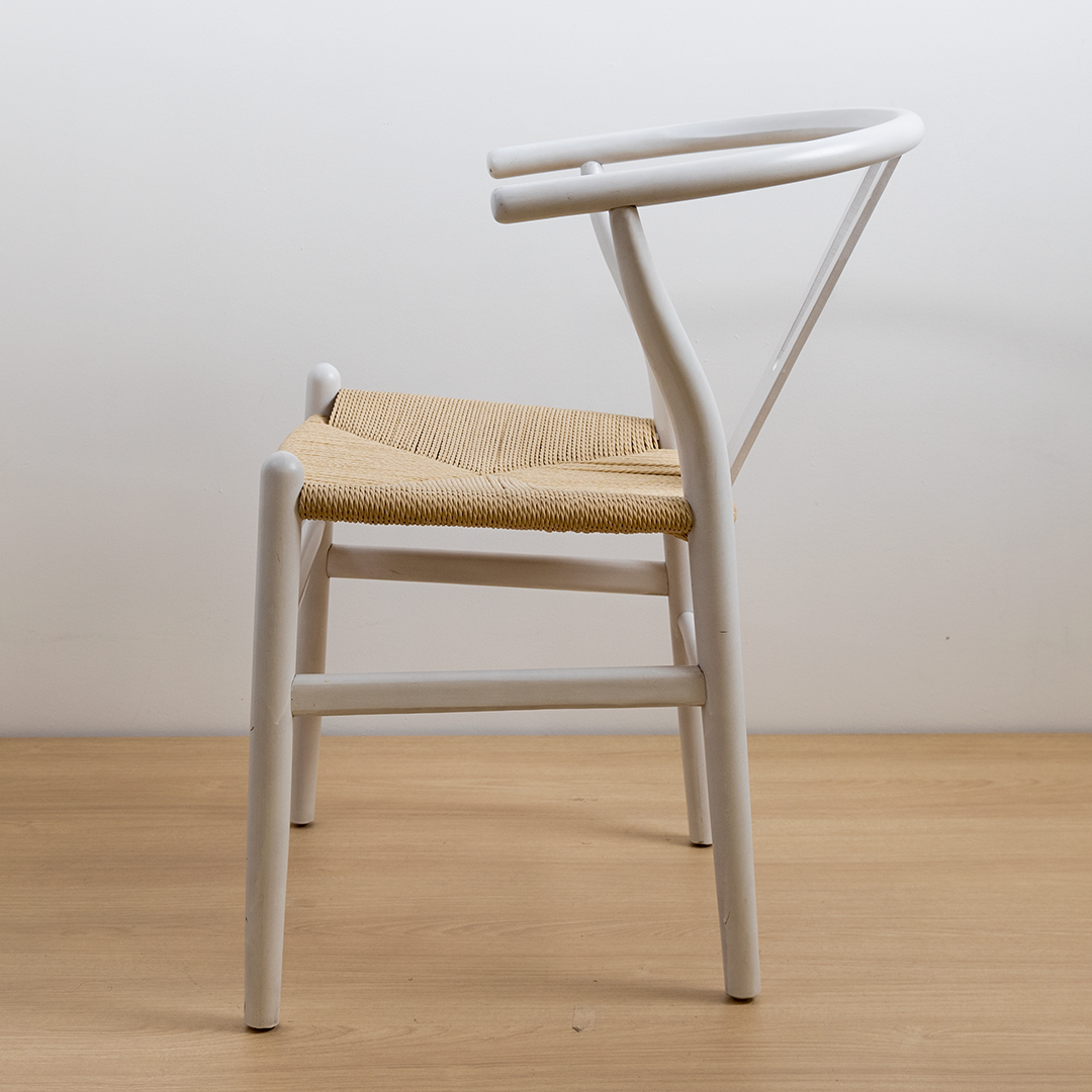 SILLA WISHBONE BLANCA