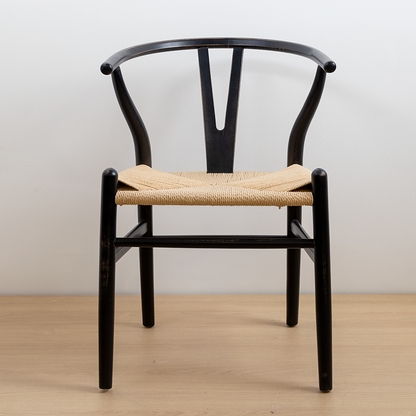 SILLA WISHBONE NEGRA VINTAGE