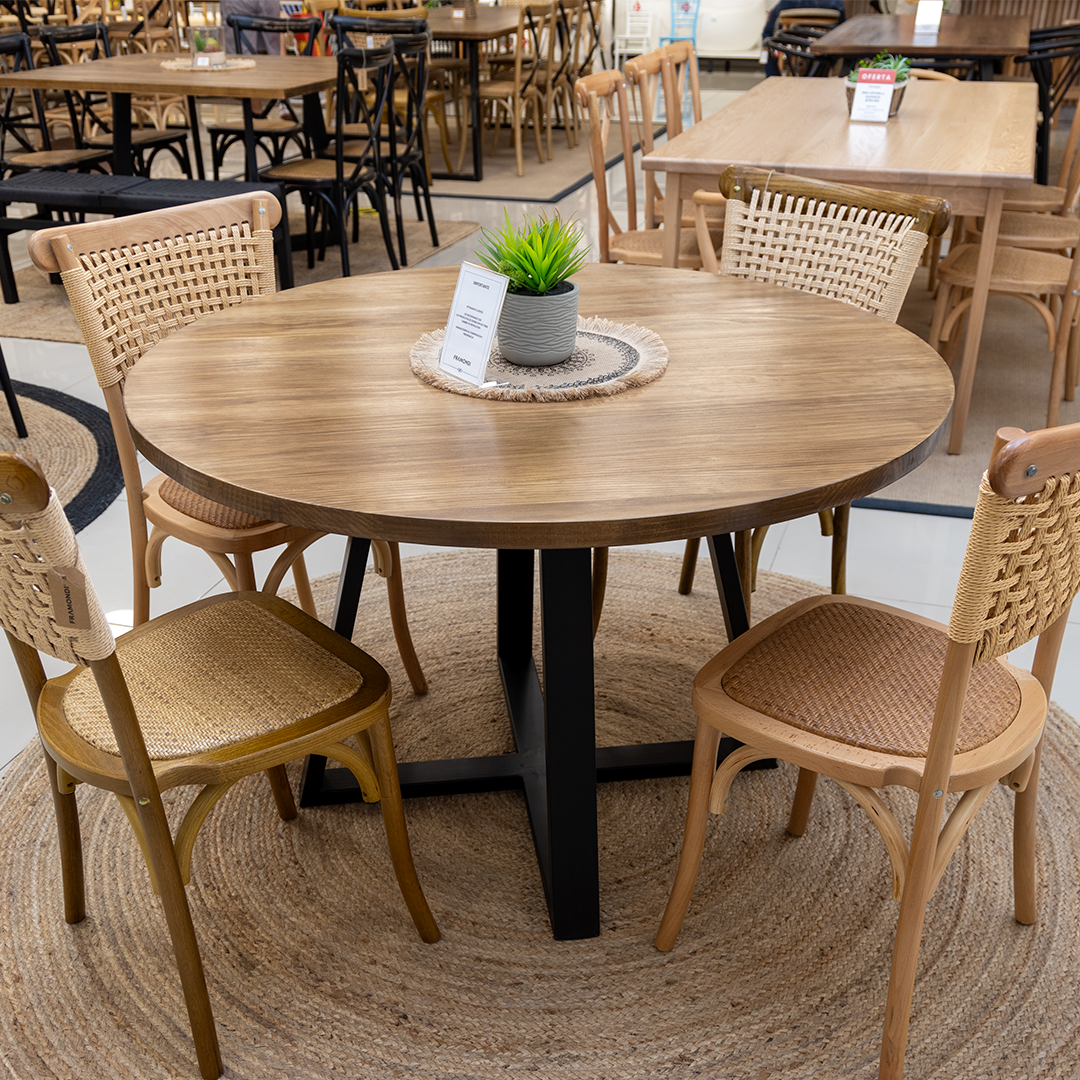 MESA CLEMENTA PINO ENCINA 120cm