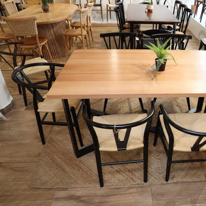 Comedor Luciana Roble Nuevo 160X100 + 6 Sillas Mesa