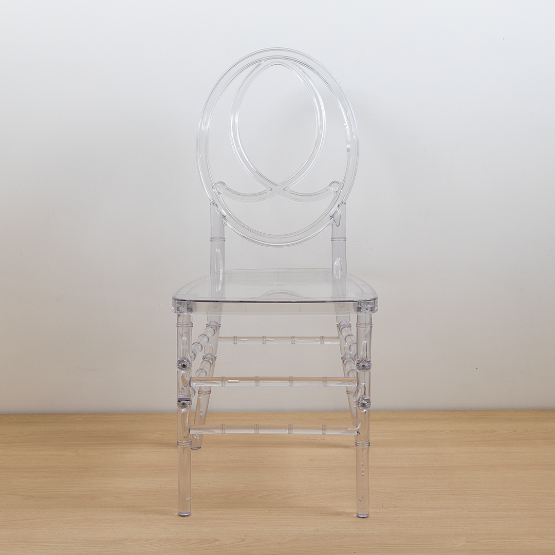 SILLA FENIX RESINA TRANSPARENTE NO INCLUYE COJIN