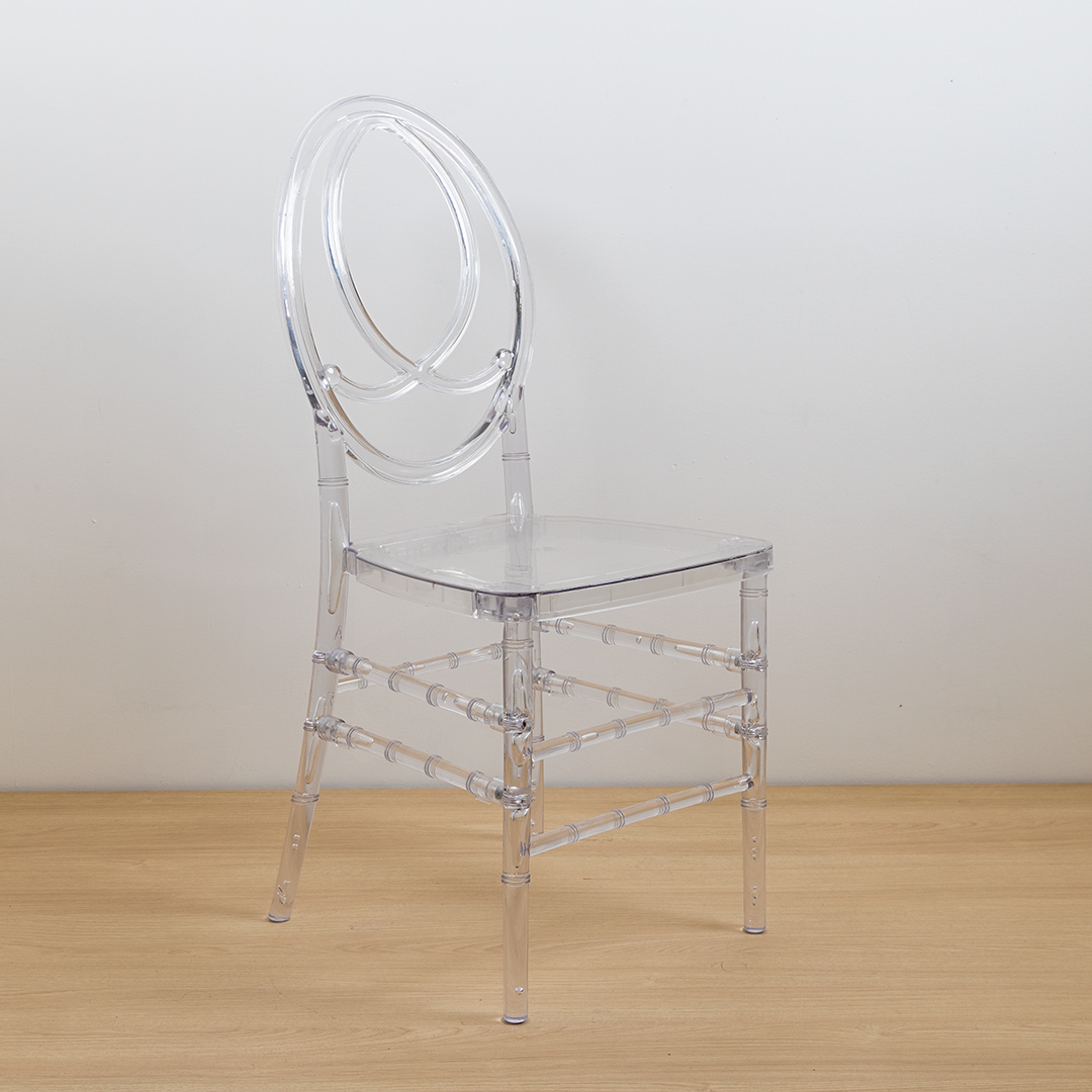 SILLA FENIX RESINA TRANSPARENTE NO INCLUYE COJIN