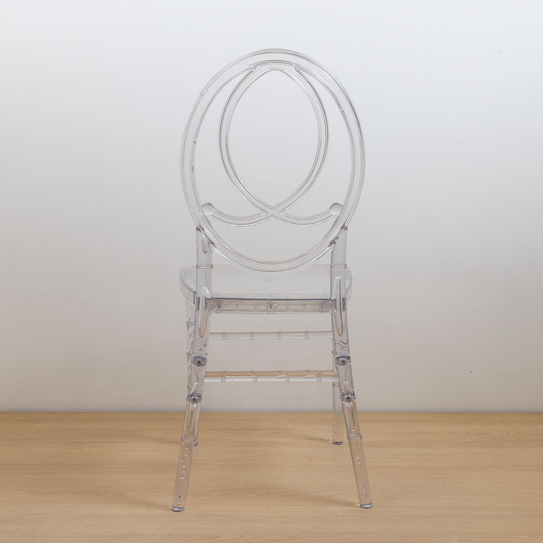 SILLA FENIX RESINA TRANSPARENTE NO INCLUYE COJIN
