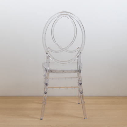 SILLA FENIX RESINA TRANSPARENTE NO INCLUYE COJIN