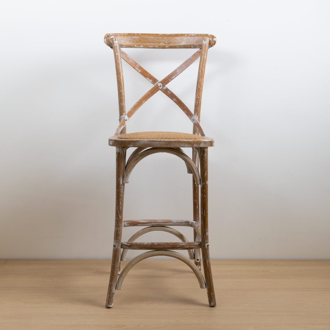 TABURETE CROSSBACK ROBLE ALBAYALDE