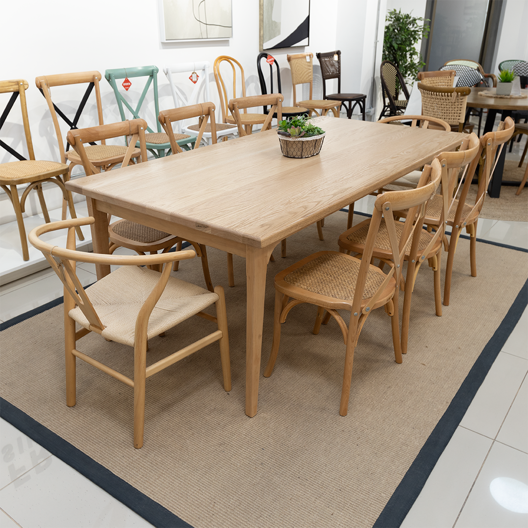 MESA ANTONELLA ROBLE AMERICANO 200x100cm