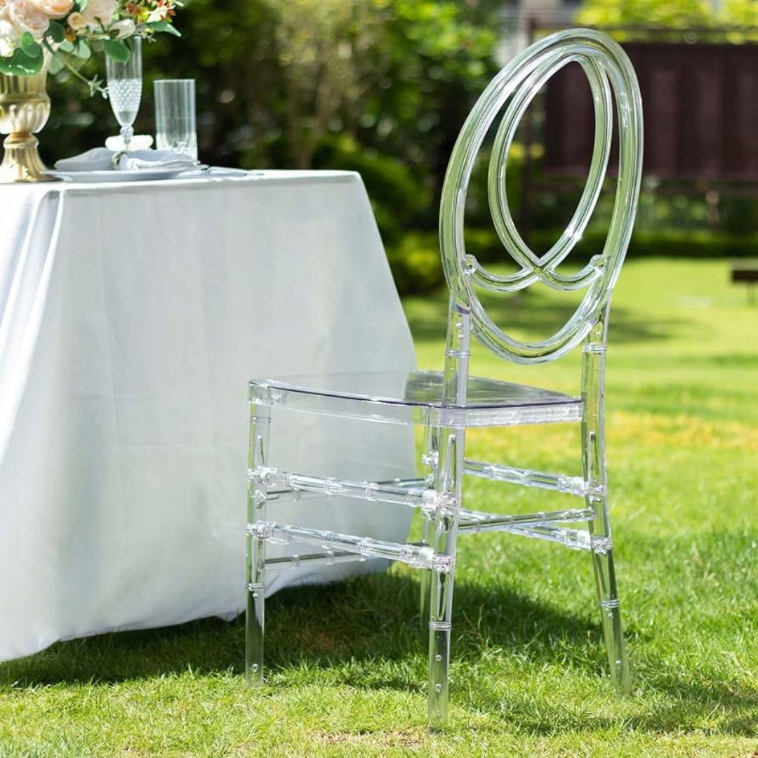 Silla Fenix Resina Transparente Incluye Cojín Sillas