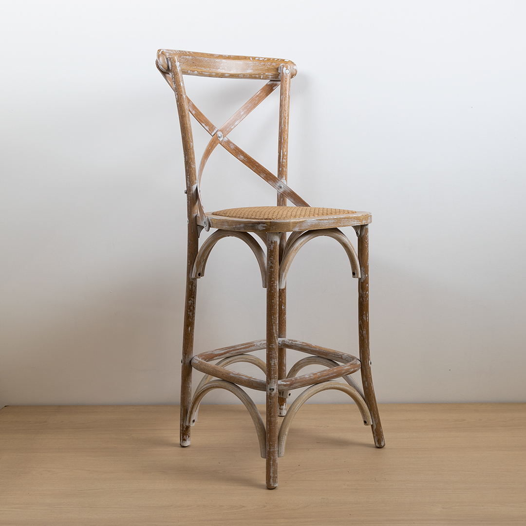 TABURETE CROSSBACK ROBLE ALBAYALDE