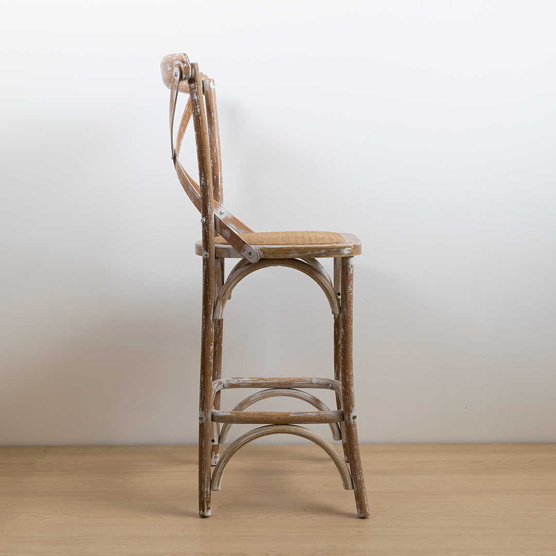 TABURETE CROSSBACK ROBLE ALBAYALDE