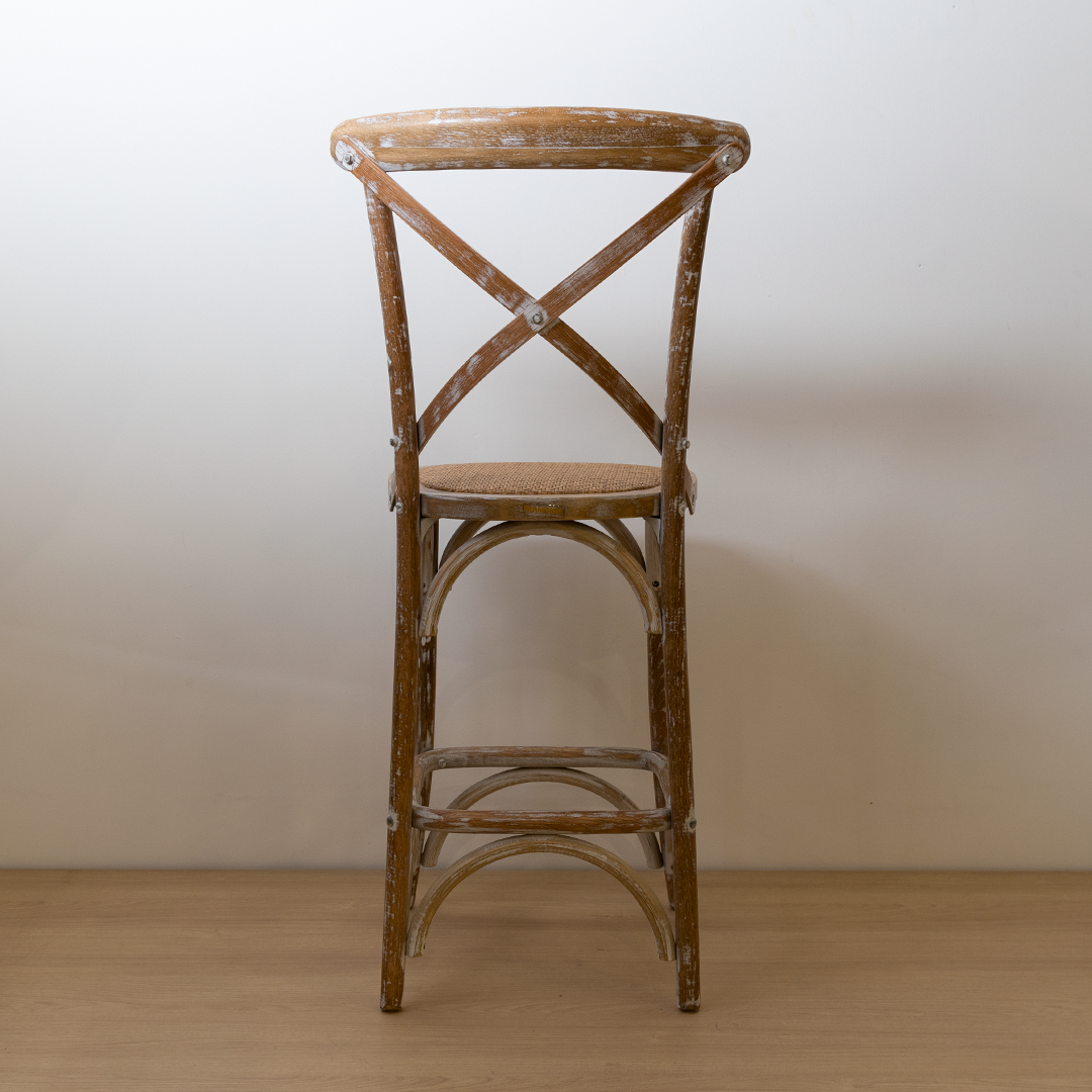 TABURETE CROSSBACK ROBLE ALBAYALDE