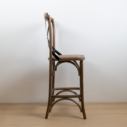 TABURETE CROSSBACK ROBLE