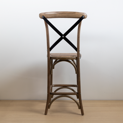 TABURETE CROSSBACK ROBLE