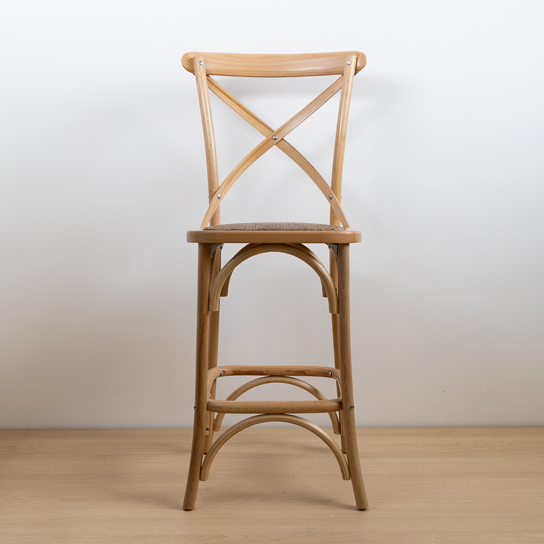 TABURETE CROSSBACK NATURAL