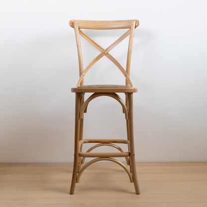 TABURETE CROSSBACK NATURAL