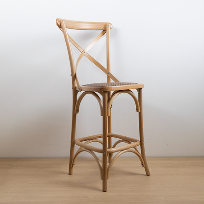 TABURETE CROSSBACK NATURAL