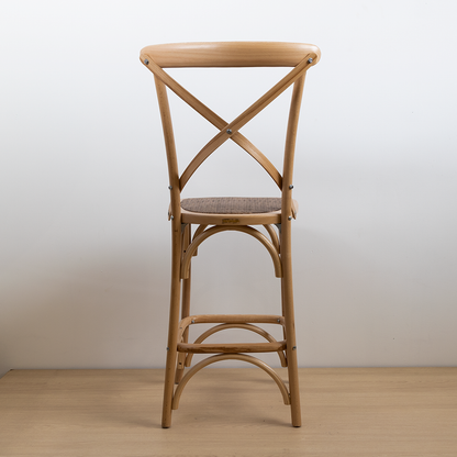 TABURETE CROSSBACK NATURAL