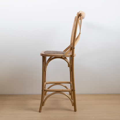 TABURETE CROSSBACK NATURAL