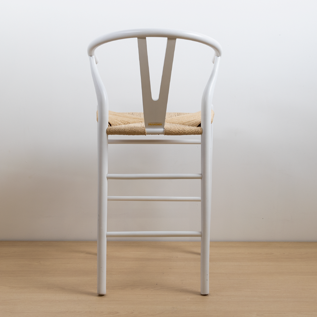 TABURETE WISHBONE BLANCO