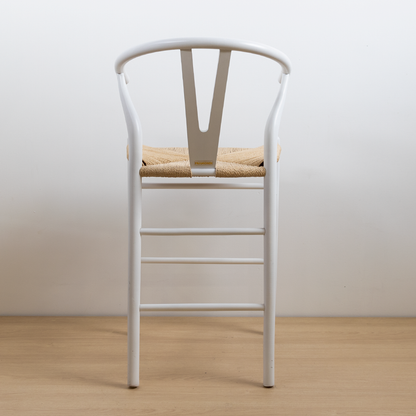 TABURETE WISHBONE BLANCO