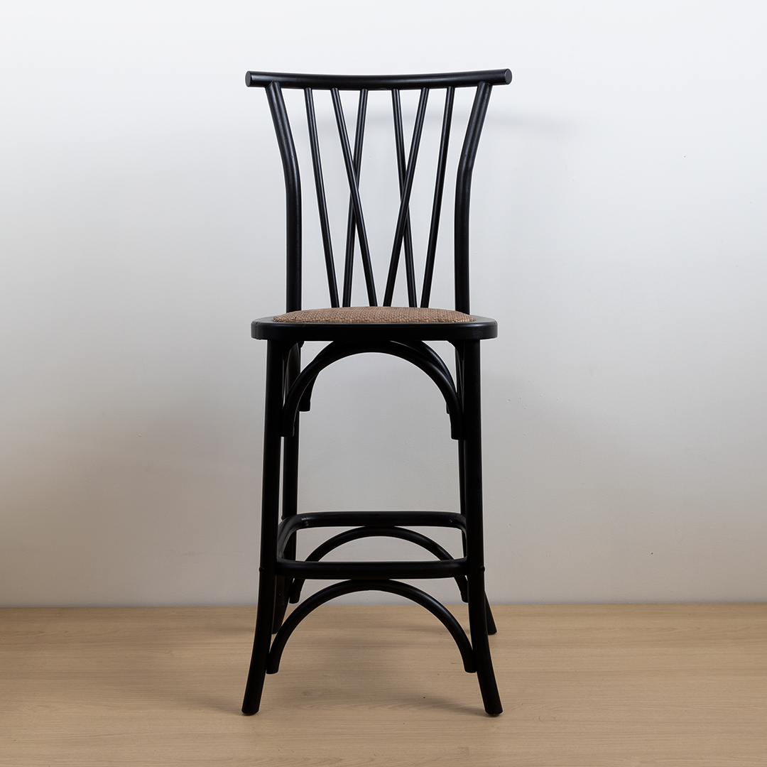 TABURETE CROSSWOOD NEGRO
