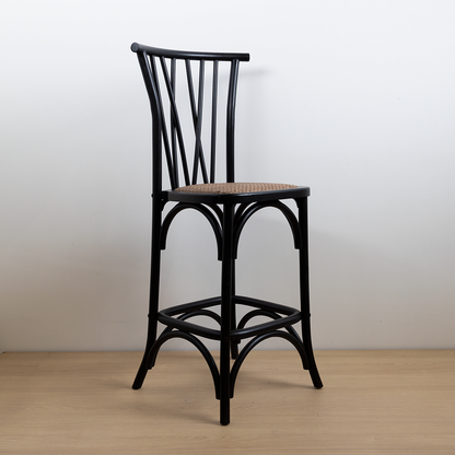 TABURETE CROSSWOOD NEGRO