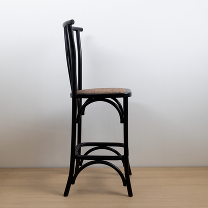 TABURETE CROSSWOOD NEGRO