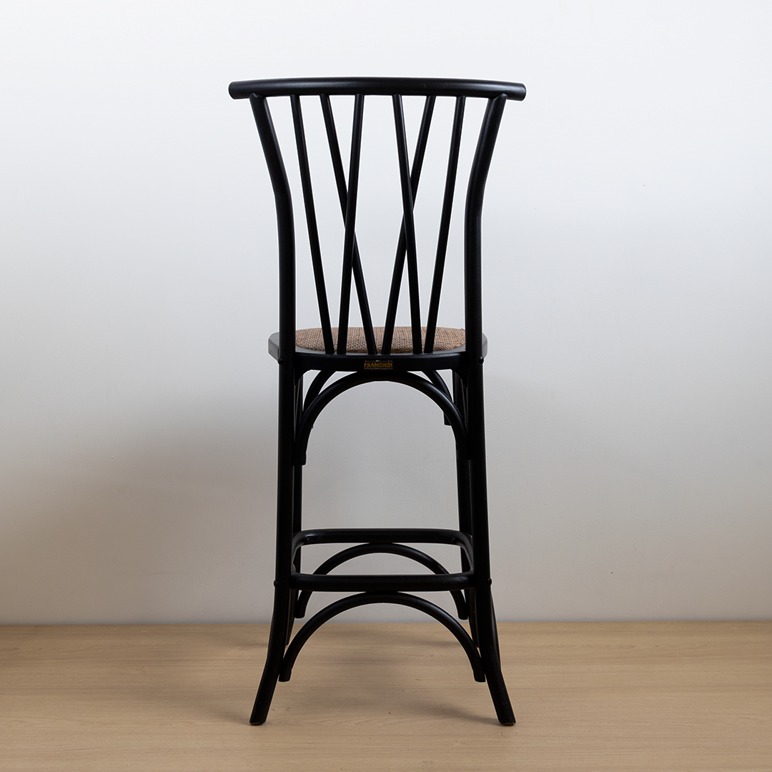 TABURETE CROSSWOOD NEGRO