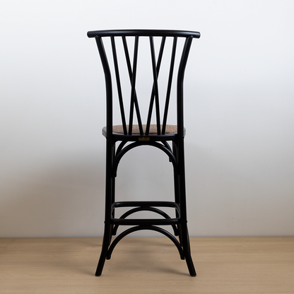 TABURETE CROSSWOOD NEGRO