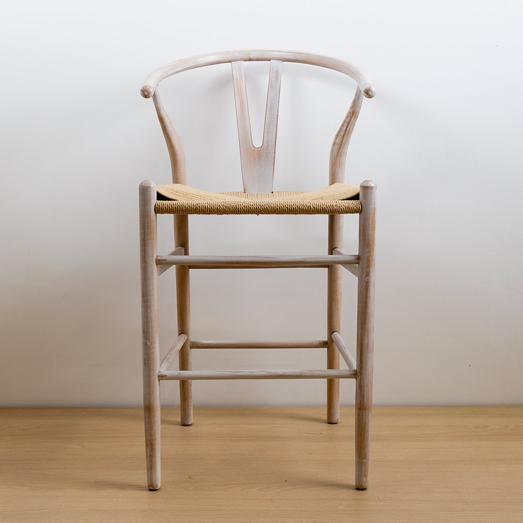 TABURETE WISHBONE LEMON