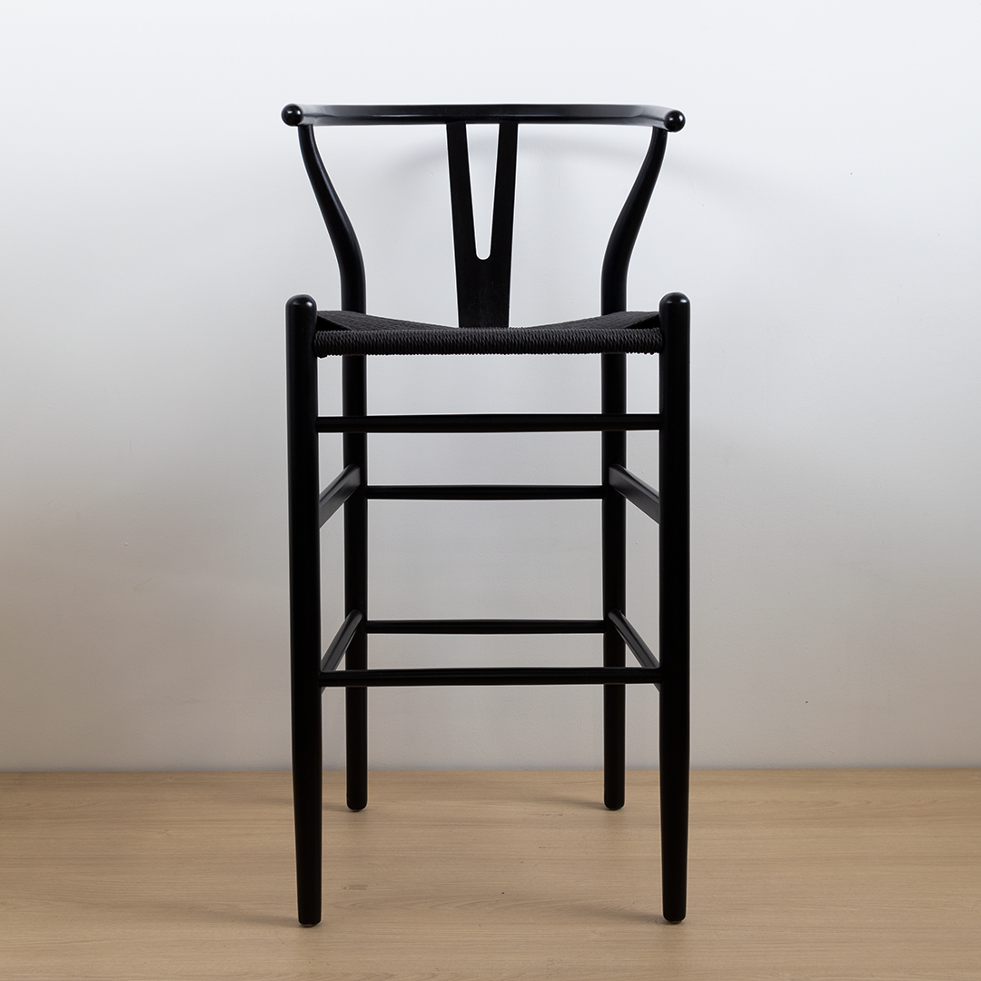 TABURETE WISHBONE NEGRO BLACK