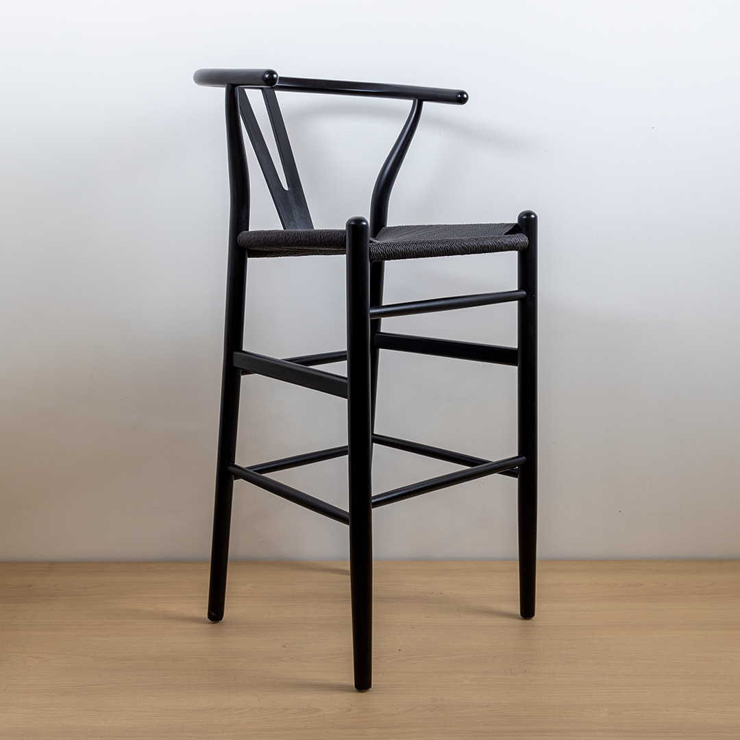 TABURETE WISHBONE NEGRO BLACK