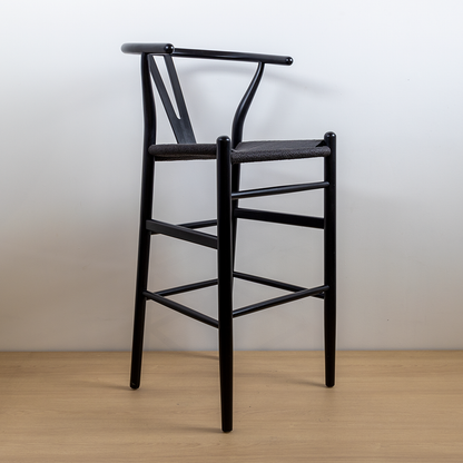 TABURETE WISHBONE NEGRO BLACK