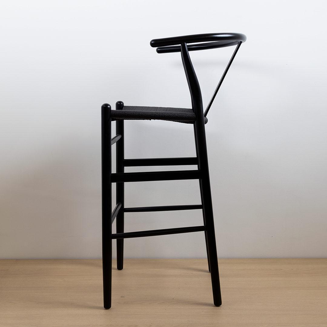 TABURETE WISHBONE NEGRO BLACK