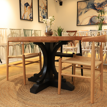 Comedor Isabella Natural + 4 Sillas Elbow Mesa