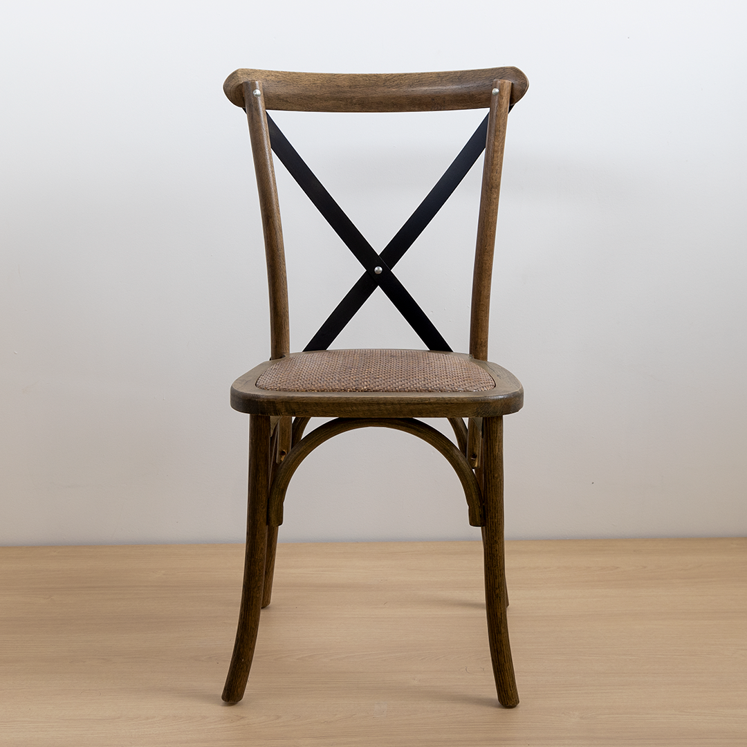 SILLA CROSSBACK ROBLE CRUCETA NEGRA