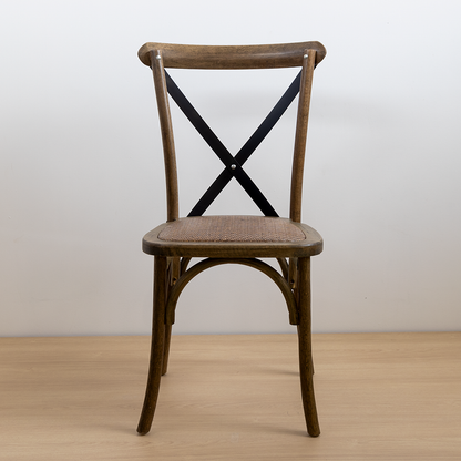 SILLA CROSSBACK ROBLE CRUCETA NEGRA