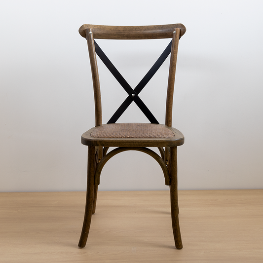 SILLA CROSSBACK ROBLE CRUCETA NEGRA