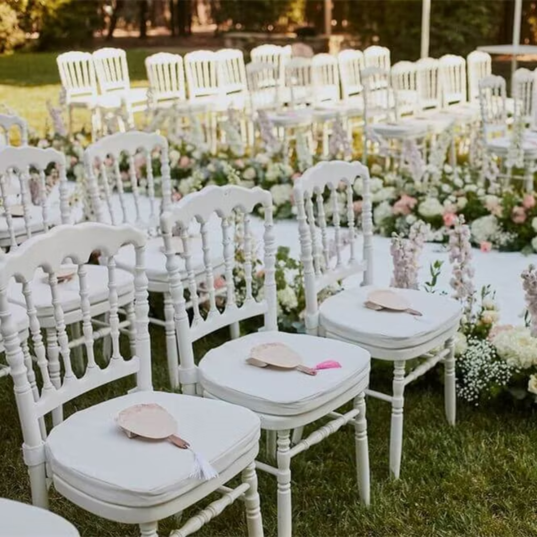 Silla Napoleon Resina Blanca