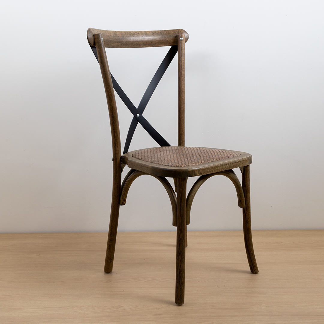 SILLA CROSSBACK ROBLE CRUCETA NEGRA