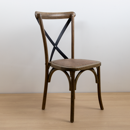 SILLA CROSSBACK ROBLE CRUCETA NEGRA